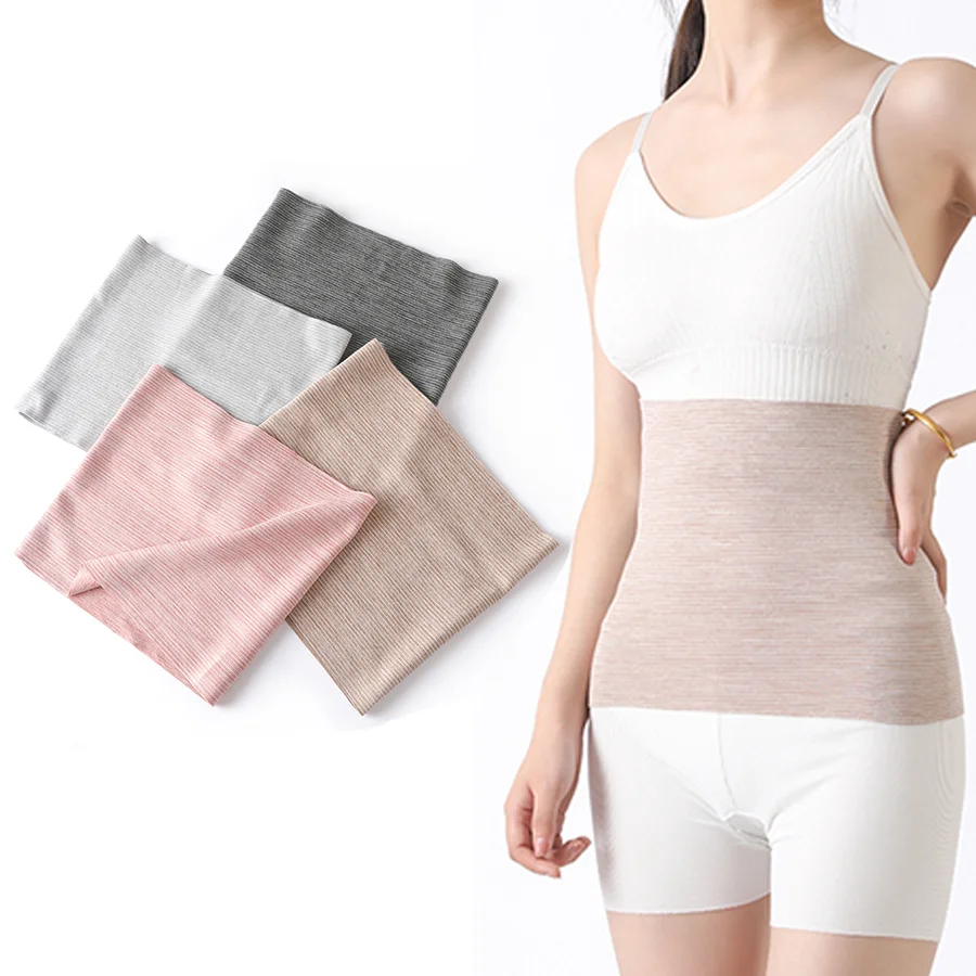 Soutien de taille élastique en velours pour femme, ceinture de fitness, chauffe-pression du dos de l'abdomen, vêtements intérieurs, anti-froid, Cummerbund, exercice de yoga