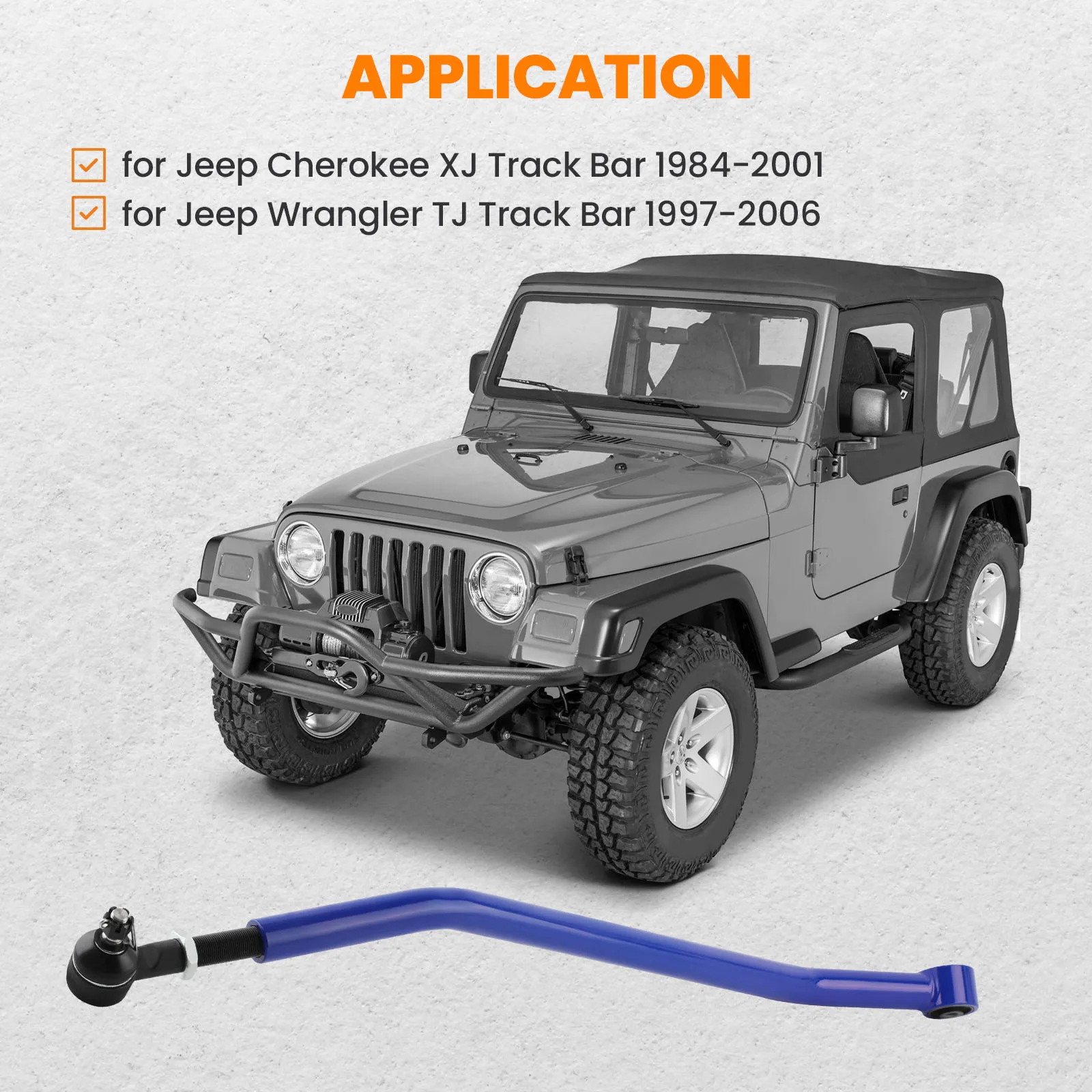 

Подвеска Panhard Rod Track Bar для Jeep Wrangler 1997-2006 w/1,5-4,5 Lift