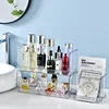 Desktop Makeup Organizer Emulsions Mask Storage Shelf Stackable Transparent Acrylic Cosmetics Rack Bedroom Sundries Container 3