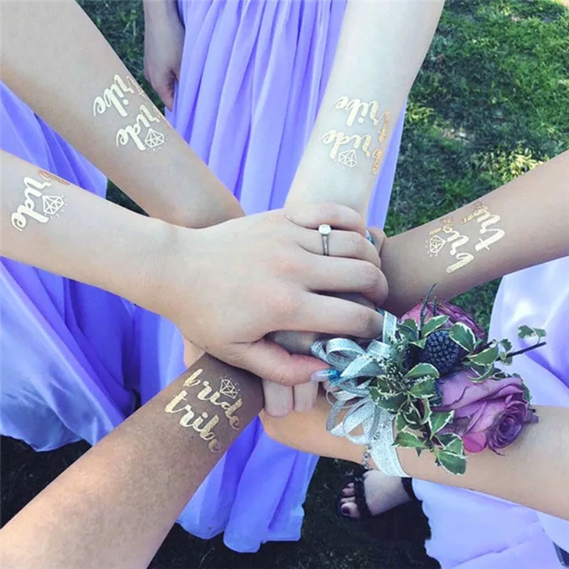 Bridal Shower Temporary Tattoo Collection - Chic Party Favors