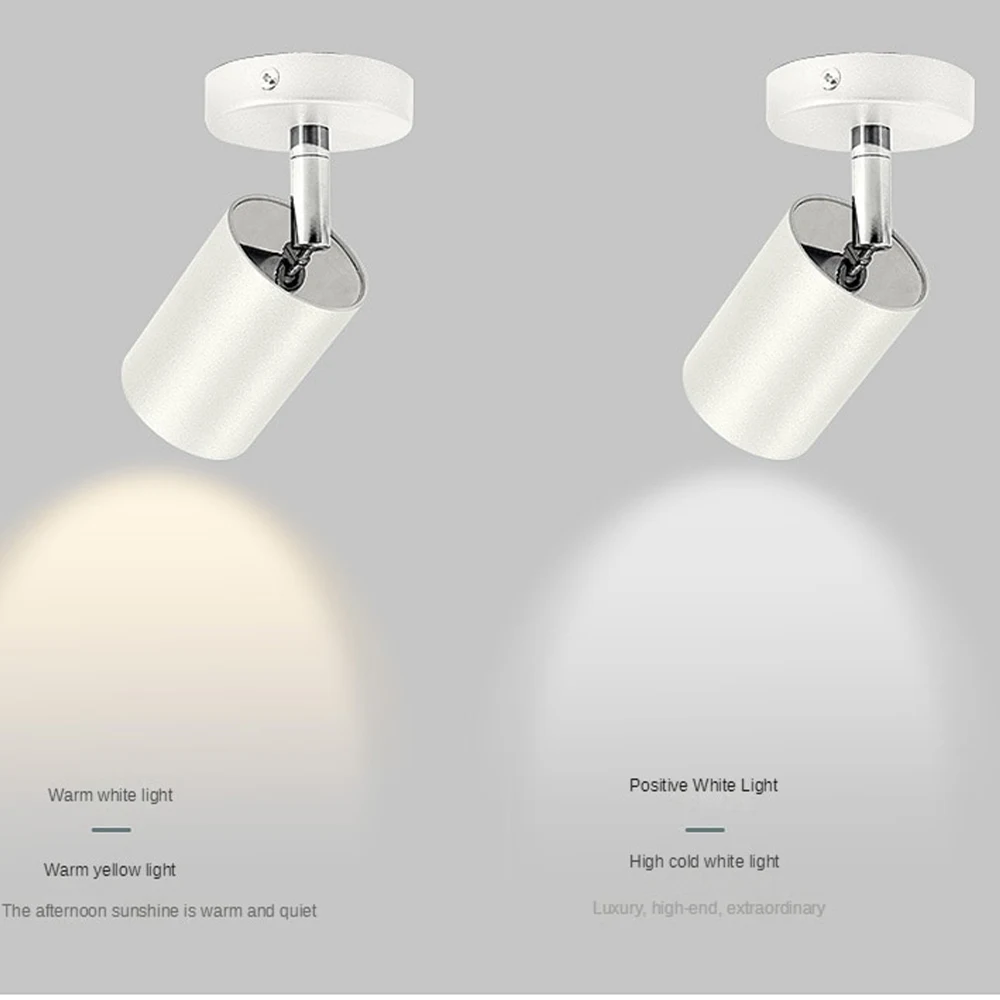 Luz descendente nórdica creativa, lámpara Led Cob de 6W, para Draaibaar, Huis, Woonkamer, Keuken, Eiland, Vervangbare, GU10