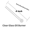 4inch/10.5CM Glass Oil Burner Pipe for Clear Thick Borosilicate Glass Experiment 10/50PCS 1