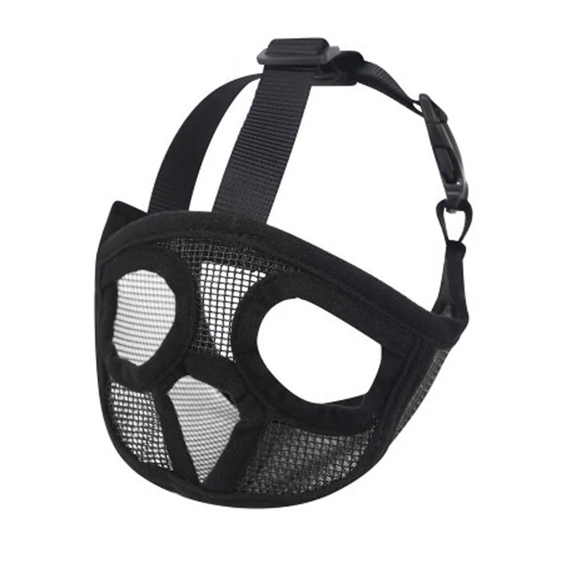 Pet Dog Muzzles Adjustable Breathable Dog Mouth Cover Anti Bark Bite Mesh Dogs Mouth Muzzle Mask for French Bulldog Pug