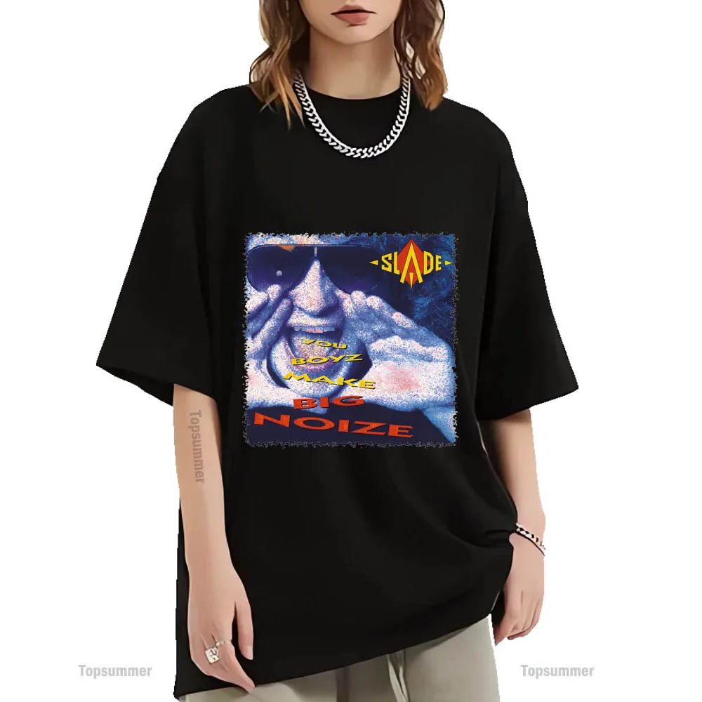 

Футболка You Boyz Make Big Noize с альбомом, футболка Slade Tour, подростковые летние модные футболки большого размера, футболки для мальчиков и девочек с графическим принтом