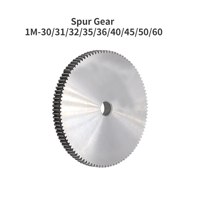 Spur Gear 1M 29T-60T Metal Transmission Gear 45# Steel 1 Modulus 29 30 32 35 36 40 45 50 60 Teeth motor gear transmission gear electric bike gear