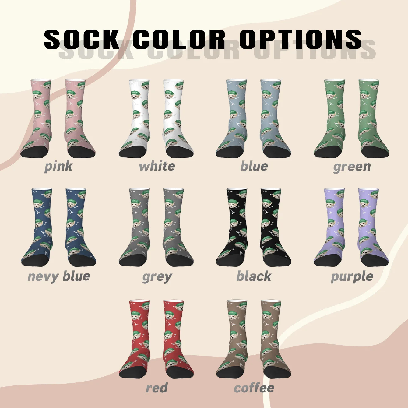 Personalized Pet Photo Socks - Custom Gift for Pet Lovers, Cat & Dog Dads
