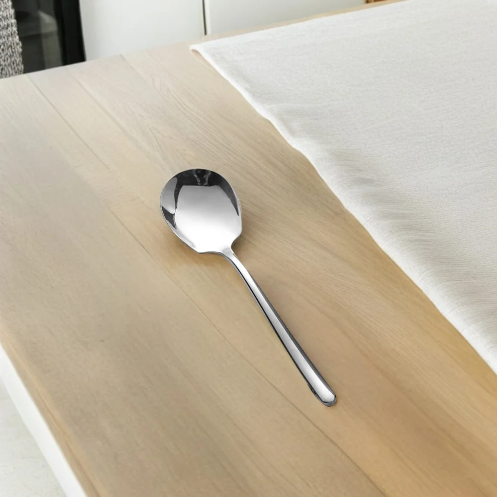 Large Capacity Serving Spoon Stainless Steel Spoon for Home Restaurant Hotel Multi-Functional Serving for Soup et