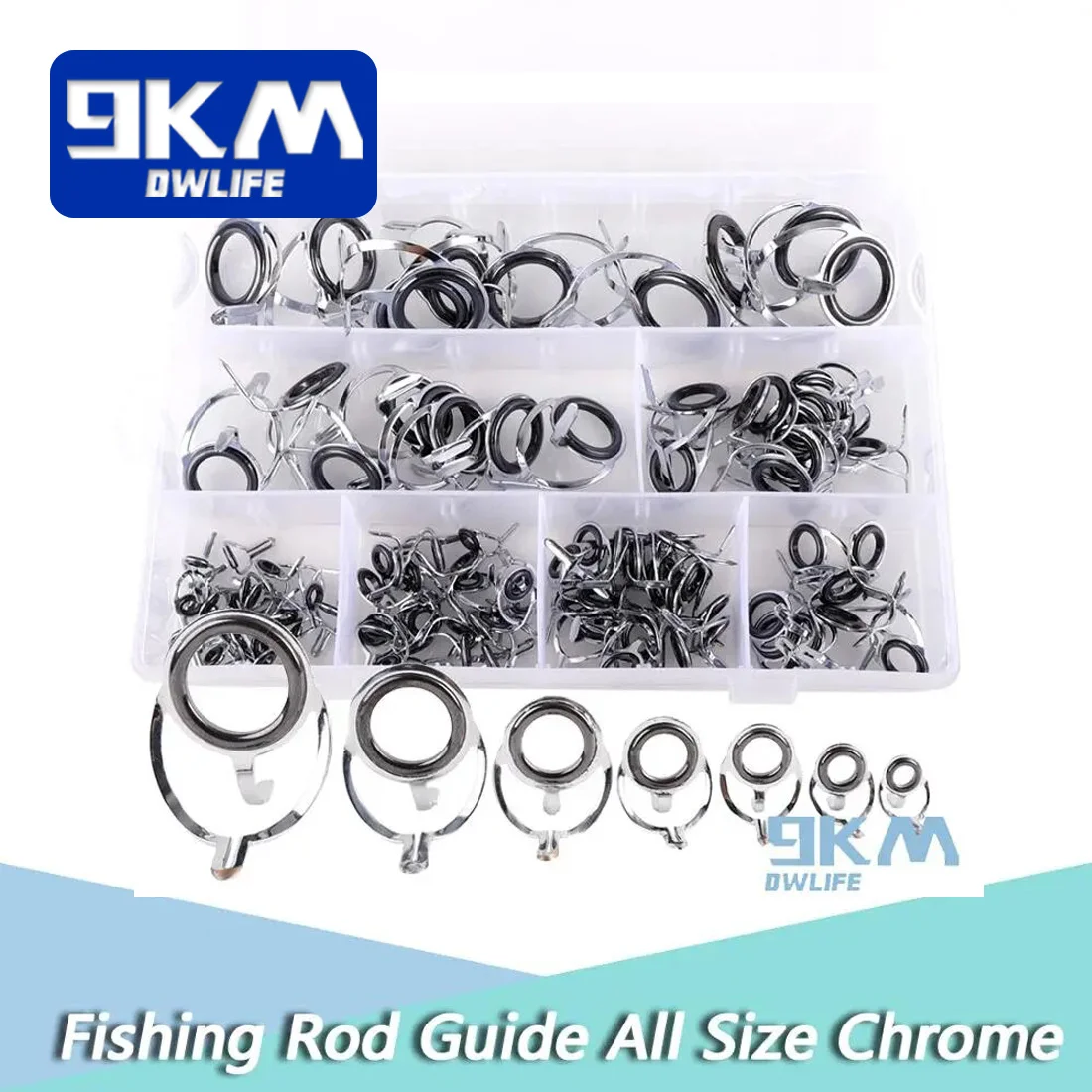 Fishing Rod Guides Stainless Steel Ceramic Rings Rod Building Guide Ceramic  Eye Ring Rod Repair Kit Freshwater Seawater Fishing