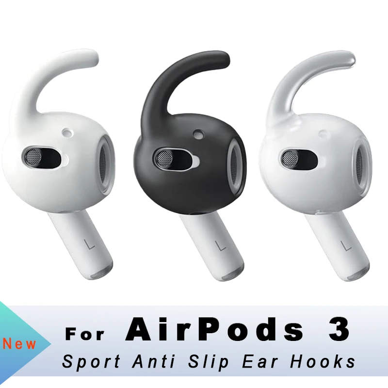 Silicone Ear Hooks Airpods | Apple Airpods Silicone Ear - 2023 3 Covers - Aliexpress