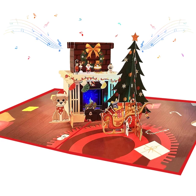 Light&Music 3D Pop Up Cards Xmas 1