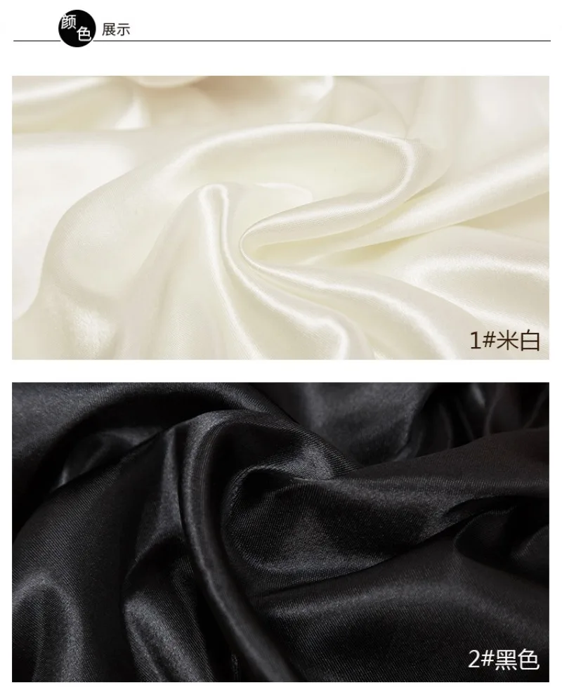 0,5m/1m/2m Satin-Futterstoff für Kleidung und Futter, Weiches und Glänzendes Seidenähnliches Material, für Bekleidung, DIY-Handwerk und Geschenkverpackung – Detail 9