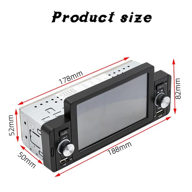 Car Radio 1 Din 5'' Mp5 Rear Camera Mirror Link Ips Touch Screen  Accessories Multimedia Player High Pixel Bluetooth Hands-free - Car  Multimedia Player - AliExpress