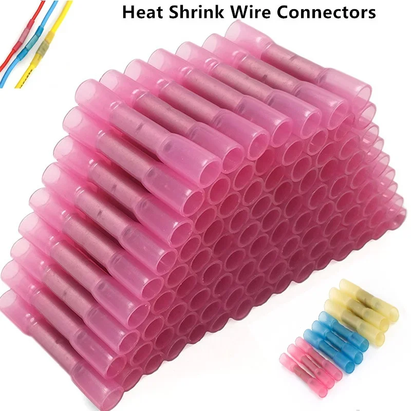 Conectores Isolados do Psiquiatra do Calor Terminais Impermeáveis do Crimp Conector do Fio Elétrico Extremidade do Selo 2610 Awg 100 Peças 200 Peças 300 Peças 400 Peças 500 Peças