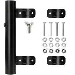 RV Flagpole Holder Hitch Mount Steel Flagpole Holder Hitch Mount Adapter for Campervans Automobiles Parts Accessories