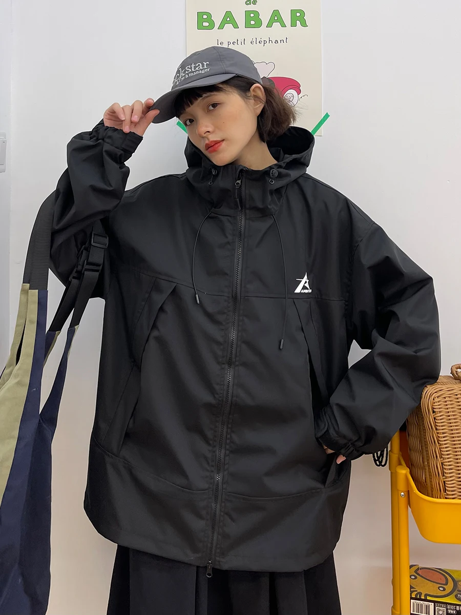 Hooded Charge Coats Women's Spring 2023 New Loose Fit BF American Fashion Brand Versatile Functional Jackets