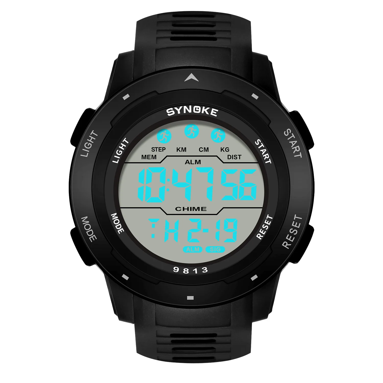 Upgrade Movement Digital Watches For Men Waterproof 50M SYNOKE 9813 Sports Watch Men Big screen Easy to Read reloj hombre 6