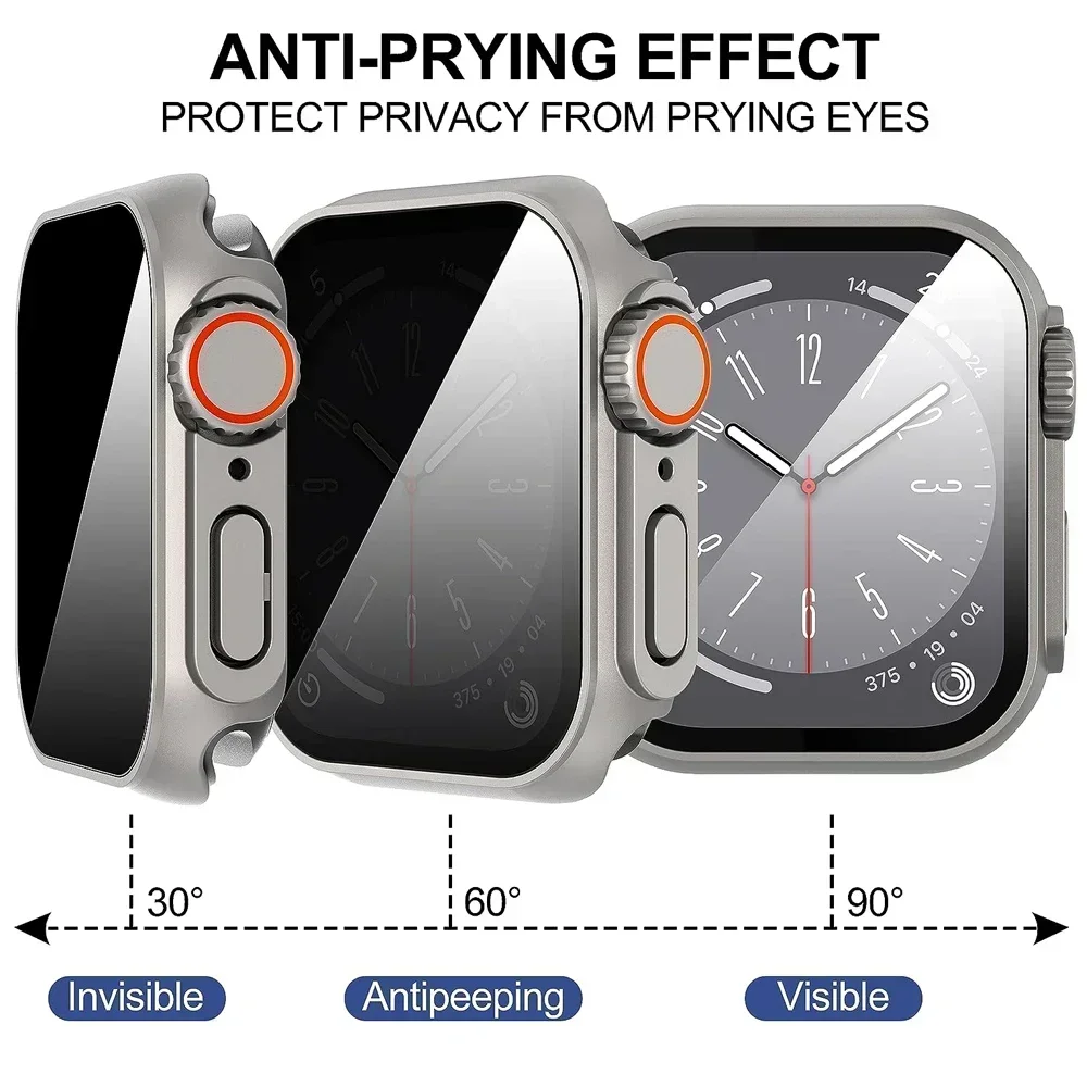 Privacy Tempered Glass Screen Protector for Apple Watch