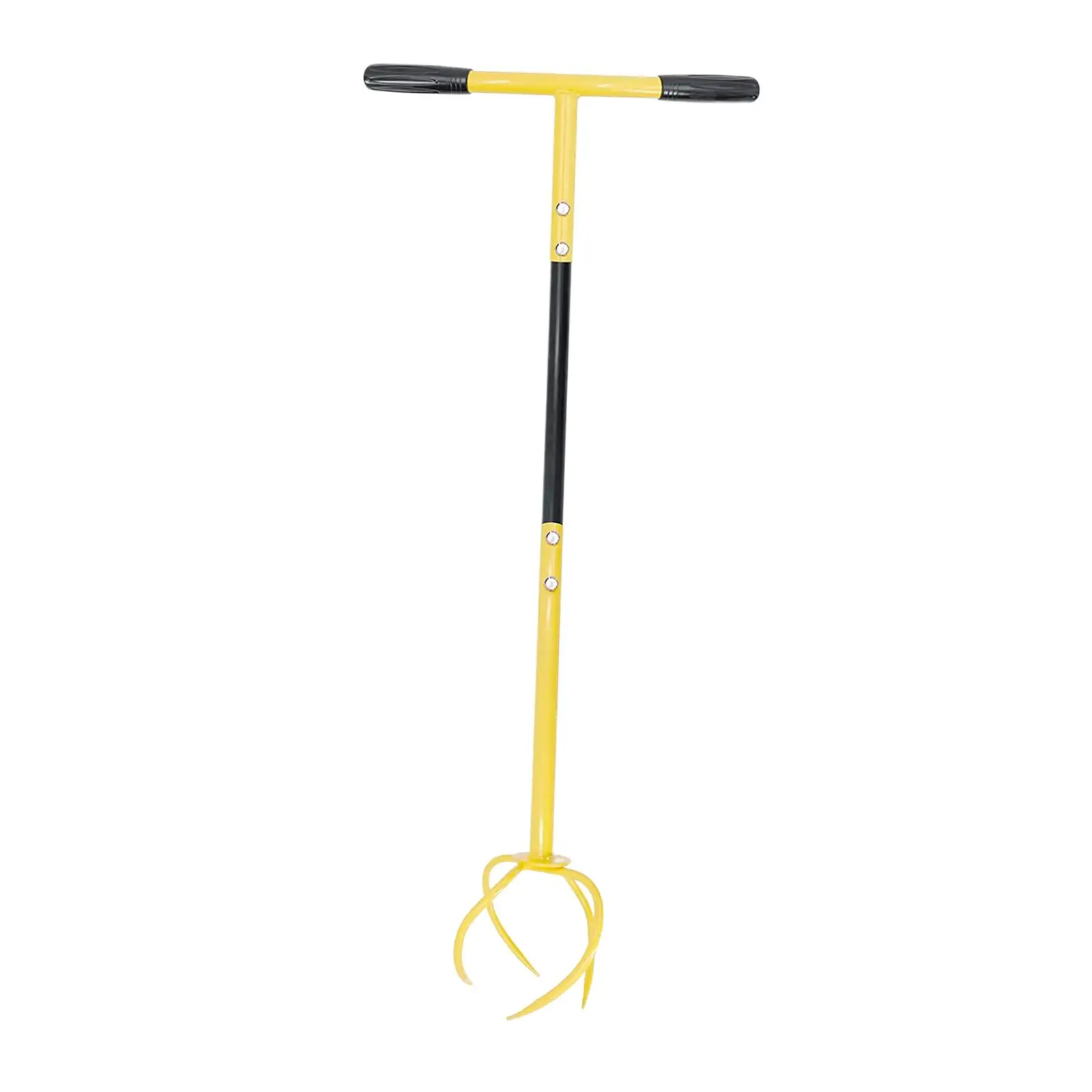 

Manual Twist Tiller with Anti Slip Handles Adjustable Height Flower Box Durable Loosen Soils Gardening Claw Cultivator