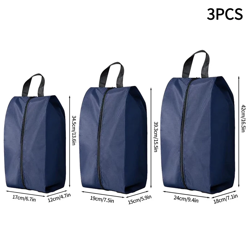 Compact Waterproof Shoe Organizer Pouch with Zipper Closure