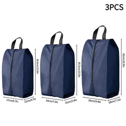 Compact Waterproof Shoe Organizer Pouch with Zipper Closure (3PCS Mixed Size)