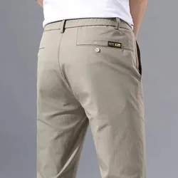 Men's Summer Slim - Fit Stretch Cotton Chino Pants - Classic Casual Khaki Trousers - 30 (Khaki)