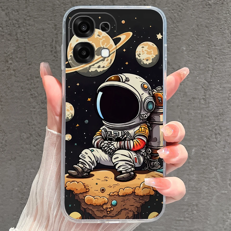 Pretty Butterfly Goldfish Drop-Resistant Lightweight Clear Bumper Case