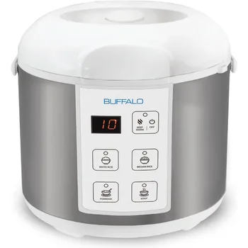 Buffalo Rice Cooker with Clad Stainless Steel Inner Pot 1