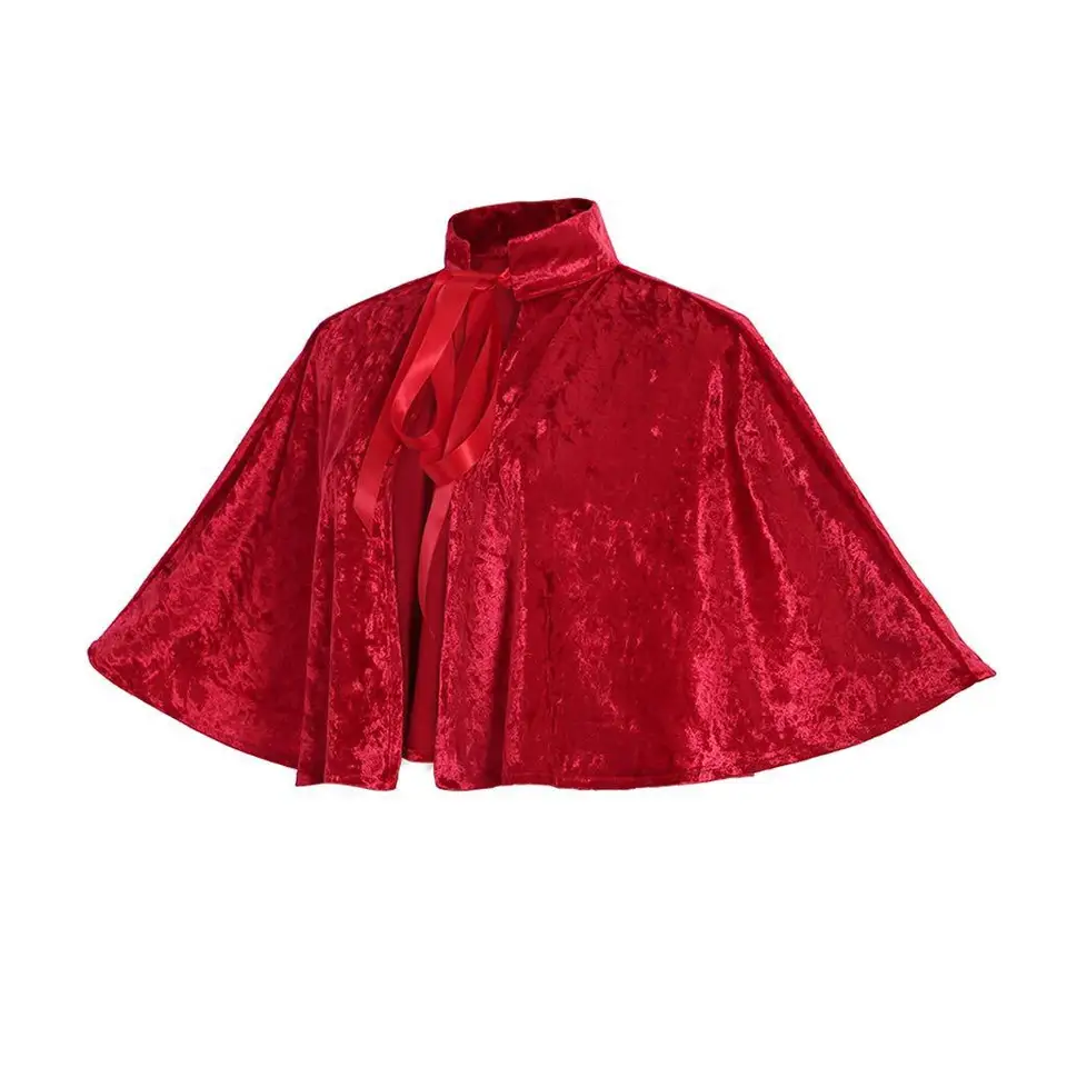 Cape Lolita Médiévale MODSGUE - Velours Court, Style Victorien Gothique, Pour Cosplay Et Halloween