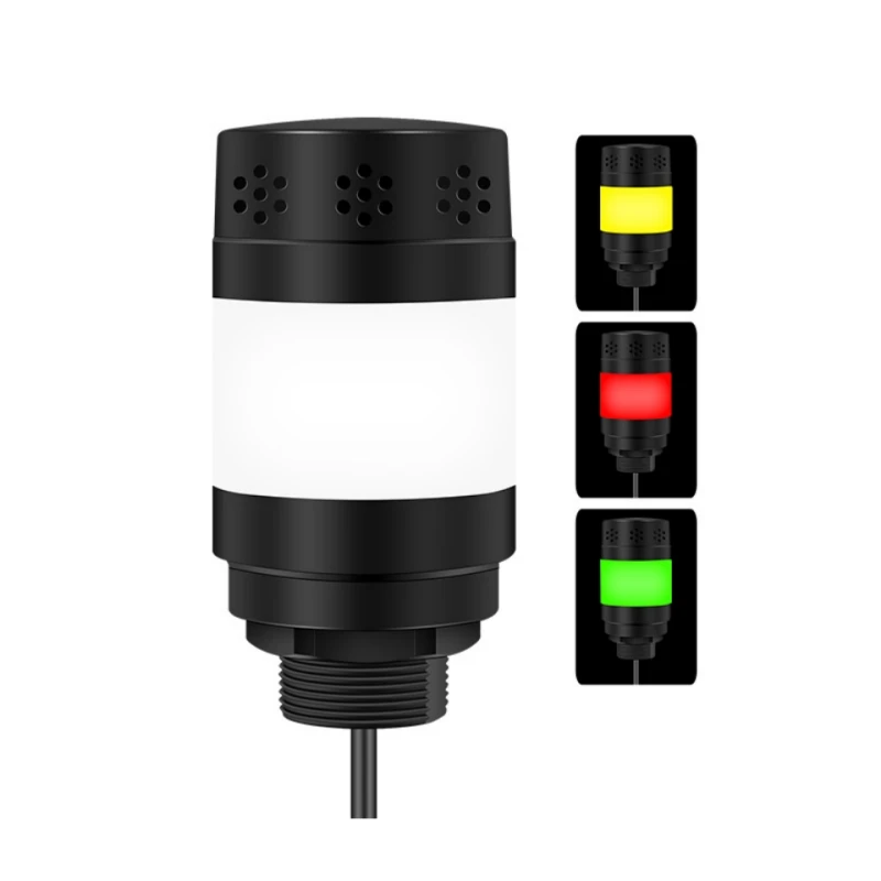Modbus RTU Sound and Light Alarm for Workshop Machines Industrial Audible and Visual Alarm with 3 Color Signal Light