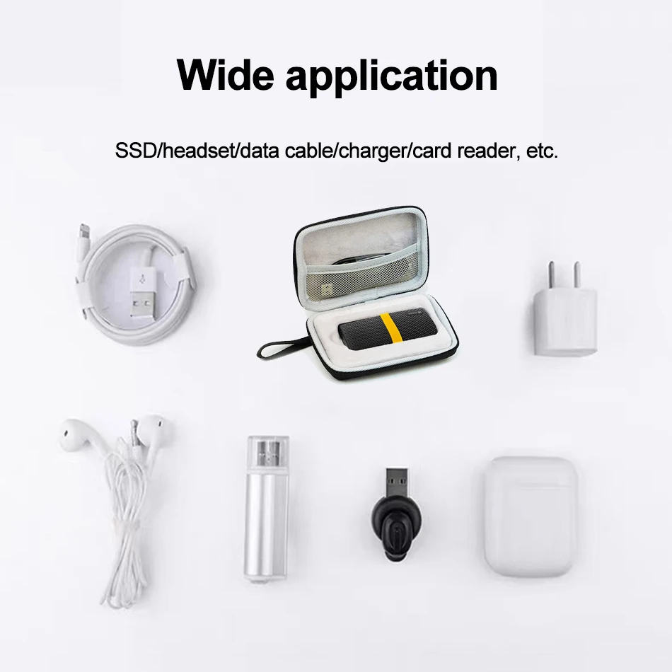 Hard Drive Box Hard Drive Case 1.8 Inch SSD Case For KODAK X200 PSSD Bag Waterproof Mobile Hard Disk Box Portable Storage Protective SSD Accessories Present