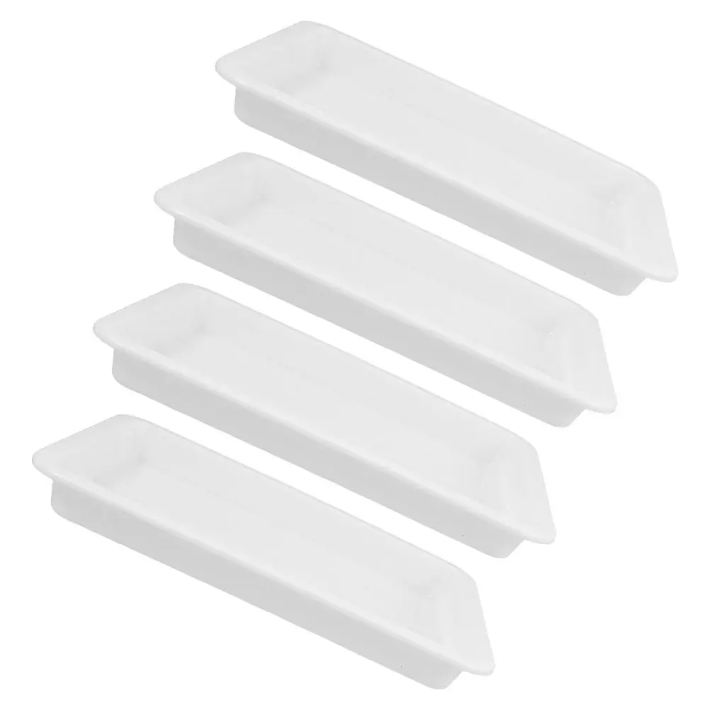 4Pcs 실험실 화학물질 보관 트레이 과학적 샘플 처리 실험실 트레이 실험 액세서리용 대형 플라스틱 트레이