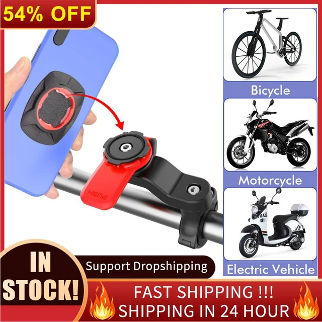 Electric Car Motorcycle Mobile Phone Grip Support Bike Voiture Machine  Holder Quad Lock Riding Bicycle Mount Navigation Stand - AliExpress
