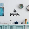 Impressive Metal Coffee Cup Rack. Wall-mounted decor. Coffee bar organizer. Storage and display. Hooks for your mugs. 5