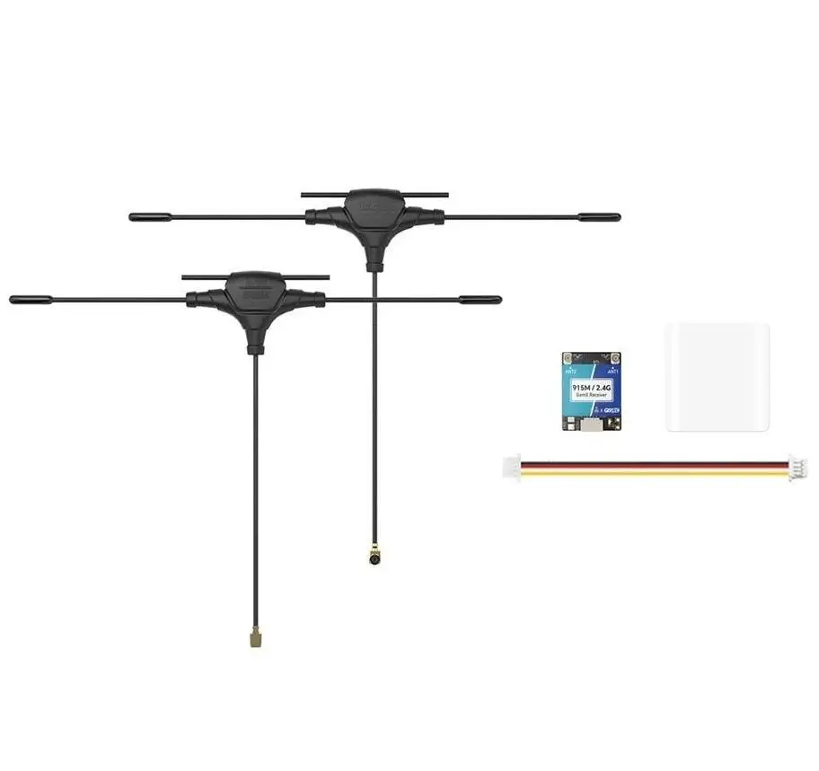 Ricevitore GEPRC ELRS 915M/2.4G GemX Gemini a Doppia Frequenza con Antenna FPV Crossover per Droni - immagine 2
