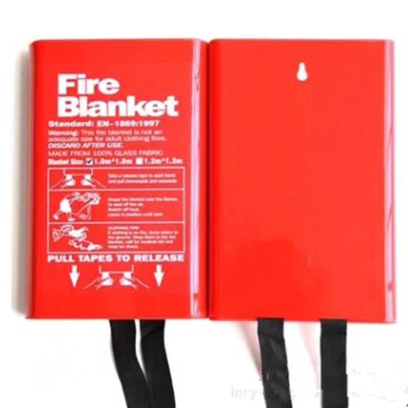1M x 1M Fire Blanket Fiberglass Fire Flame Retardant Emergency Survival Shelter Safety Cover Emergency Blanket