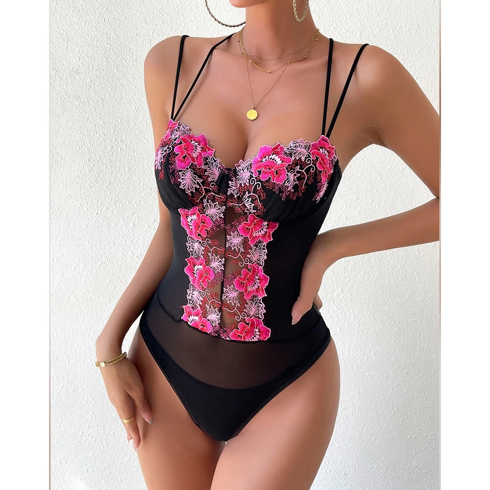 Рисунок 2 - Женское контрастное Кружевное боди