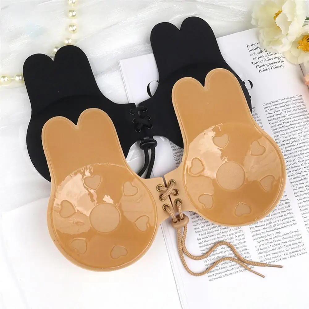 

Pull Chest Patch Rabbit Ear Breast Lift Gather Invisible Bra Chest Shows Small Anti-sagging Anti-expansion Nipple Petals