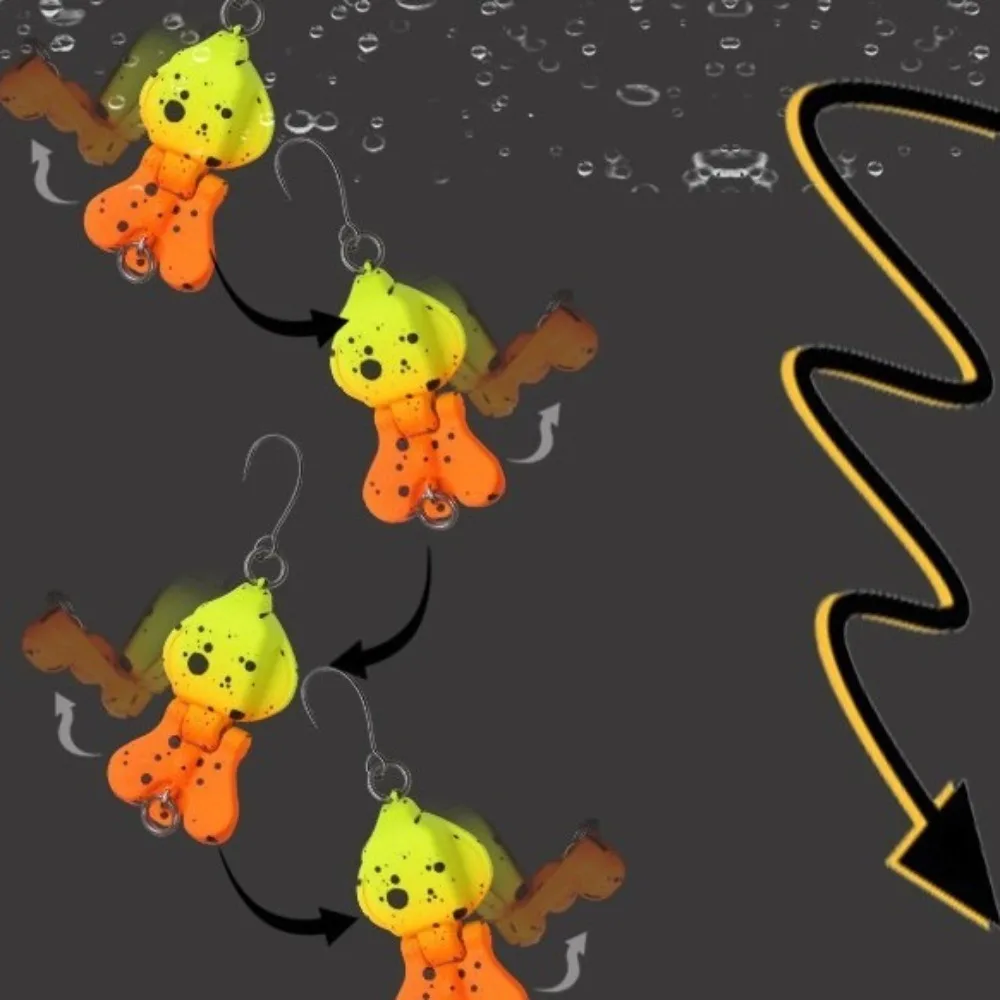 1Pcs 2g 2.9cm/6g 4.2cm 3D Fishing Lure Metal alloy Jigging Hard Squid Bait Lifelike Two sections Sea Fishing Tackle Fishing