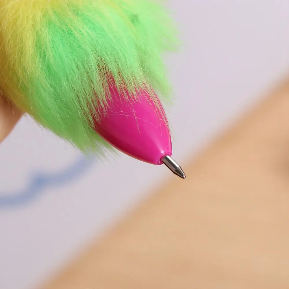 Multi-color Ballpoint Pen Sausage Mouth Iridescence Handwriting Creative Novetly Funny Cute Writing Signing Neutral Gel Pen