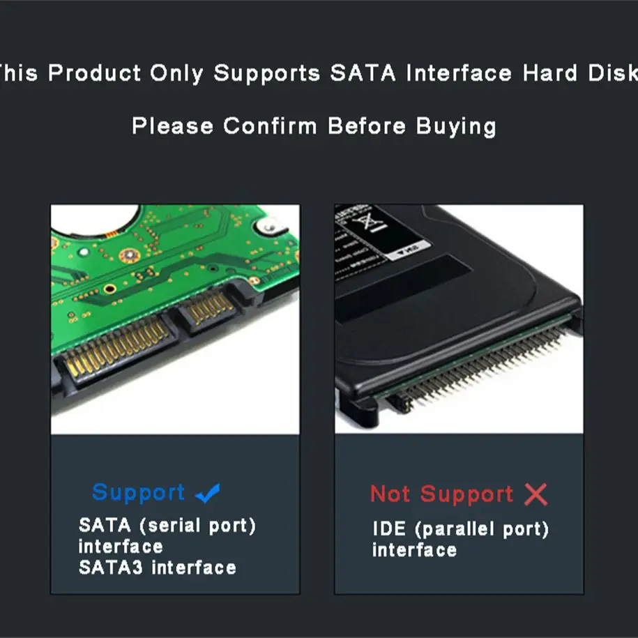 HDD Enclosure Hard Disk Case External Hard Drive Housing USB 3.0 External HDD Case 2.5 Inch Hard Drive Enclosure 5Gbps USB to SATA HDD SSD Hard Drive Box Harddisk Boxs For Laptop