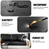 PU Waterproof Leather Sofa Seat Cover for Living Room Stretch Slipcover Furniture Protection 15 Solid Colors Sofa Couch Covers 5