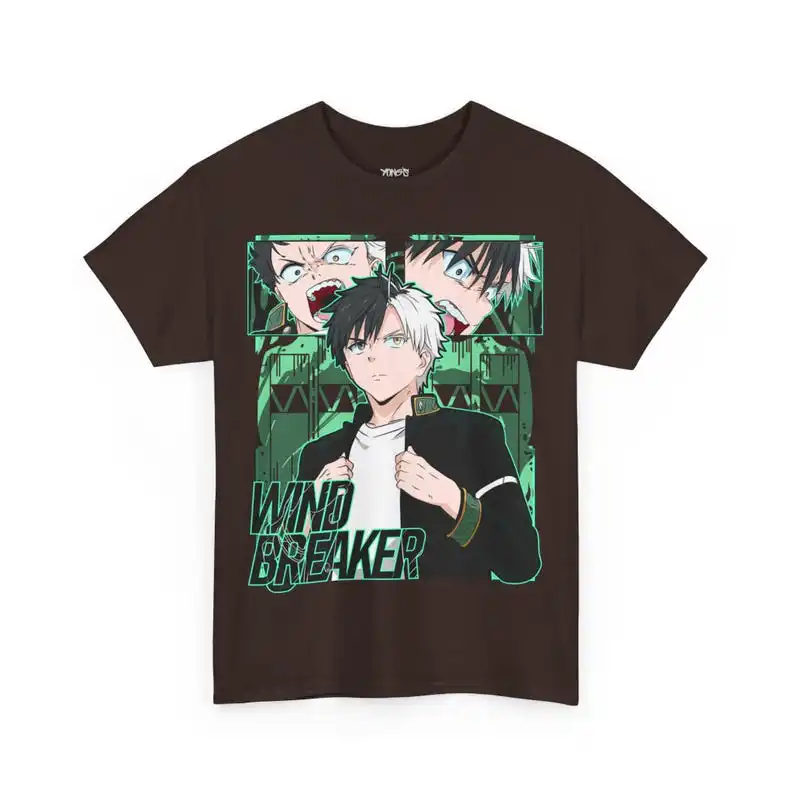 Vintage Unisex Anime Graphic Tee - Wind Breaker Manga Design