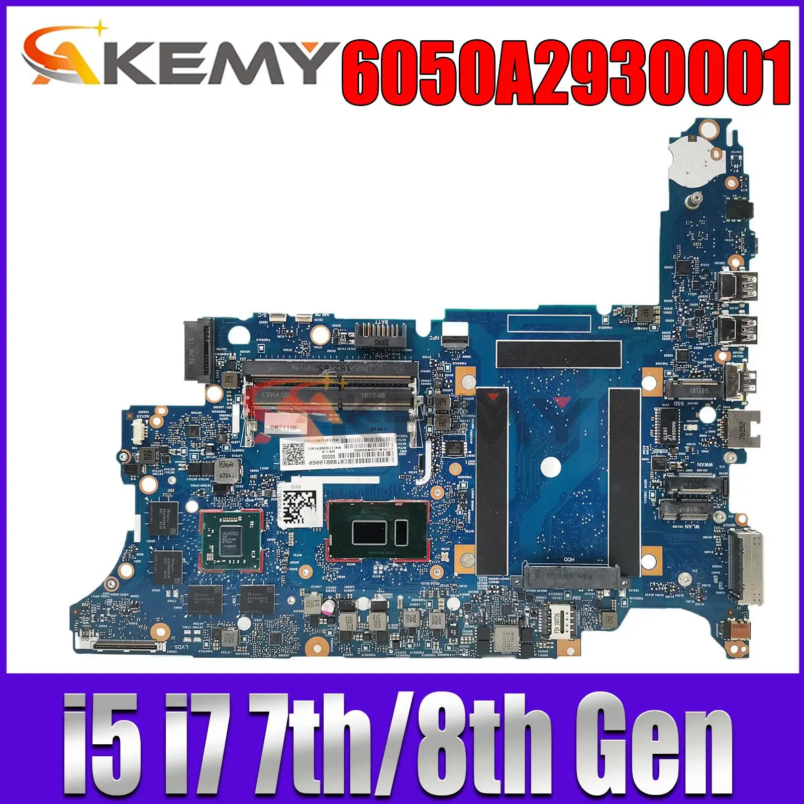 

For HP ProBook 650 G4 Laptop Motherboard 6050A2930001-MB-A01 L24851-601 L27307-601 L24847-601 L24848-601 L24853-601 Full Tested