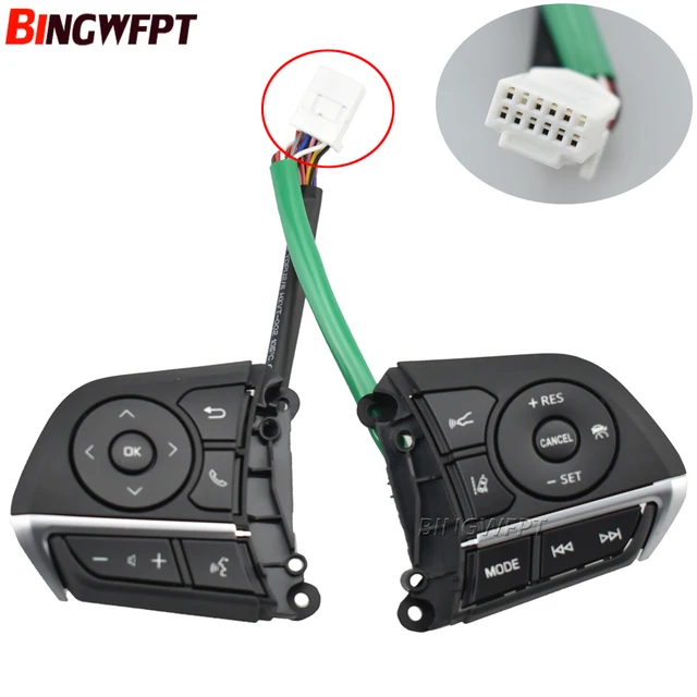 Bouton de commande au volant multifonction, bouton de style de voiture,  interrupteur pour Toyota Prius V, Zvw 40, Toyota Aqua 2012-14, 2013 -  AliExpress