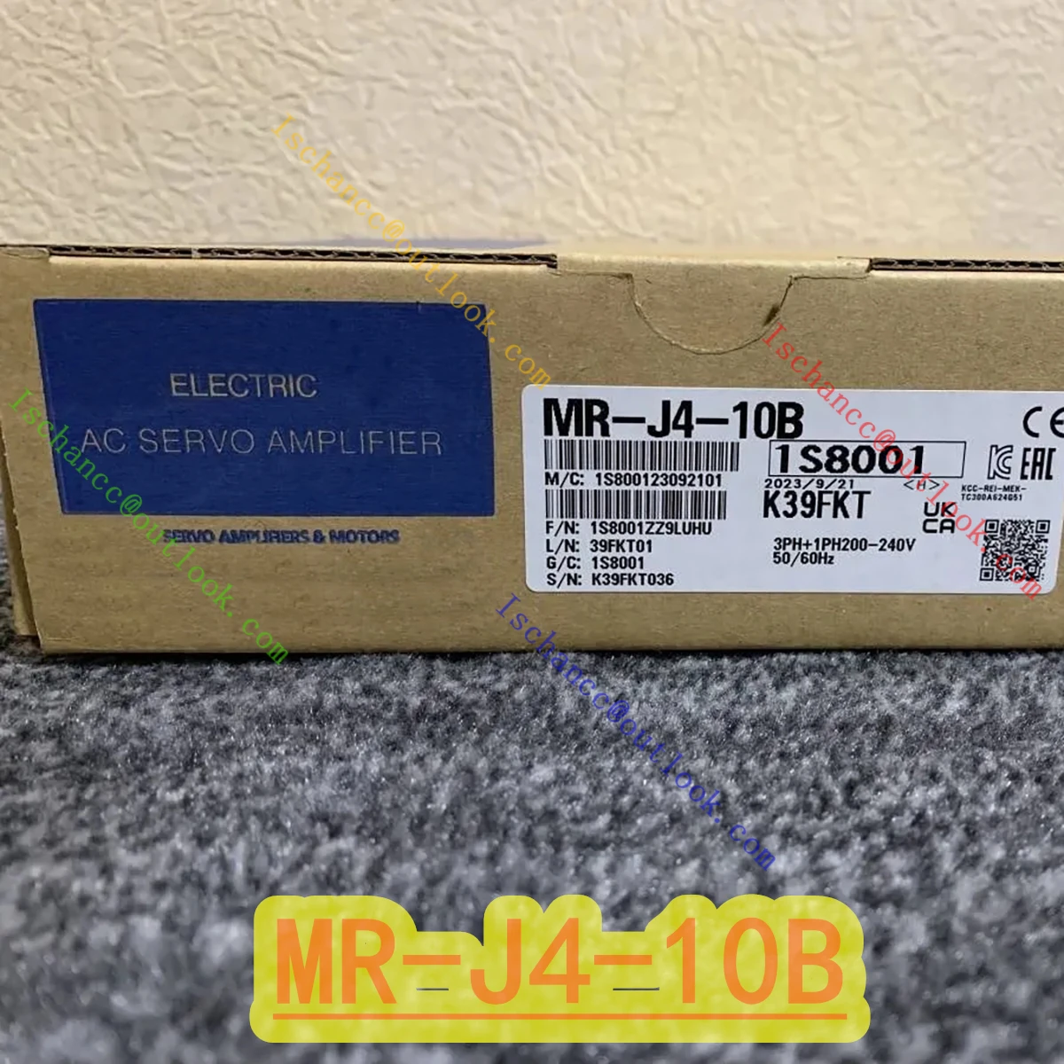100% 새 제품 MR-J4-10B AC 서보 드라이버 오리지널 박스 포장 빠른 배송
