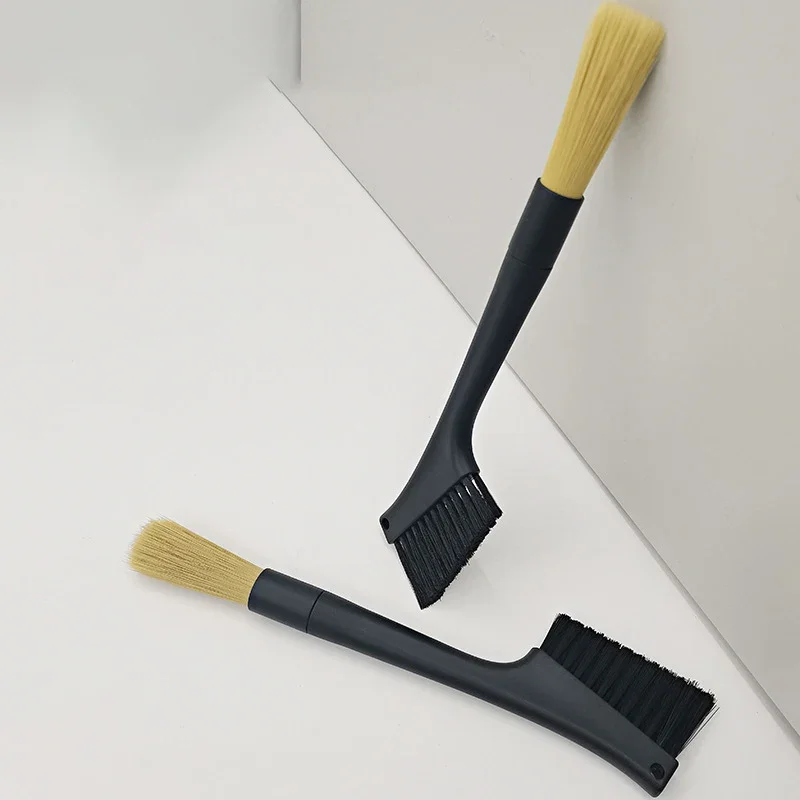 Dual-End Coffee Grinder Cleaning Brush with PP Handle - Essential Barista Tool