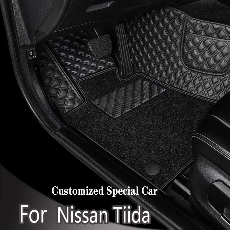 

Car Floor Mats For Nissan Tiida Sedan 2005 2006 2007 2008 2009 Custom Auto Foot Pads Carpet Cover Interior Accessories