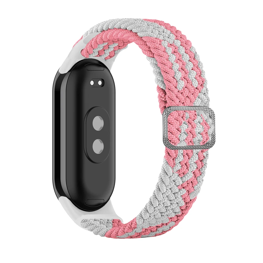 Elastic Nylon Braided Loop Adjustable Buckle Strap - Versatile Replacement Bracelet