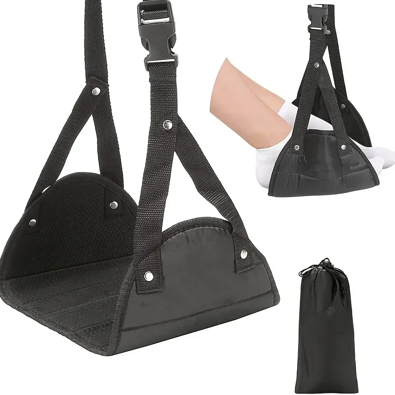 Compact Travel Foot Hammock for Enhanced Comfort