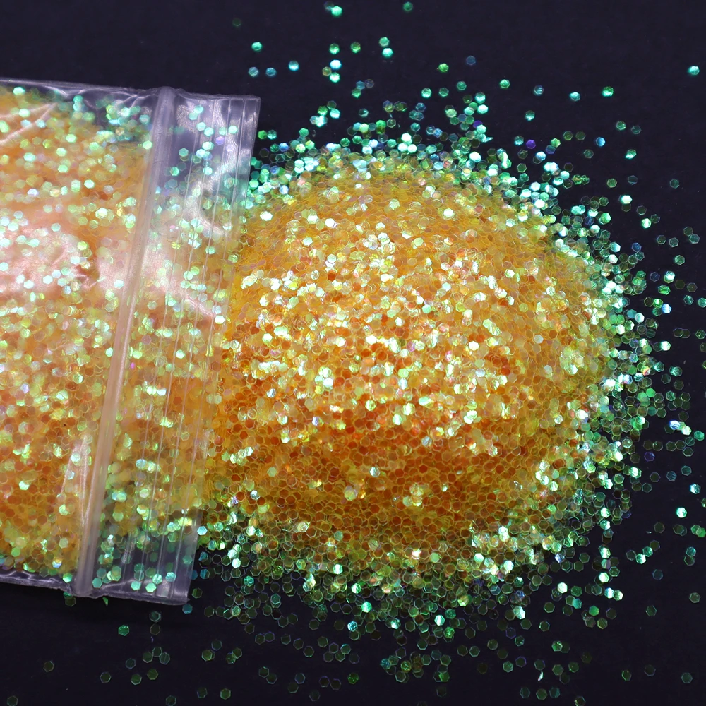 Luxurious Champagne Silver & Gold Fine Nail Glitter Powder